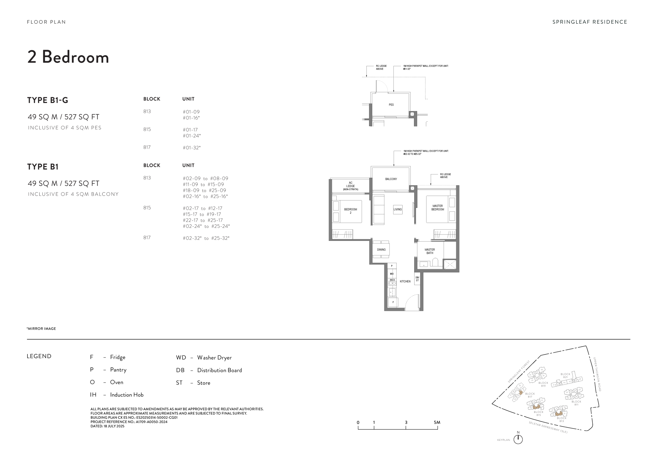 Springleaf Residence 2 Bedroom Floor Plan 1