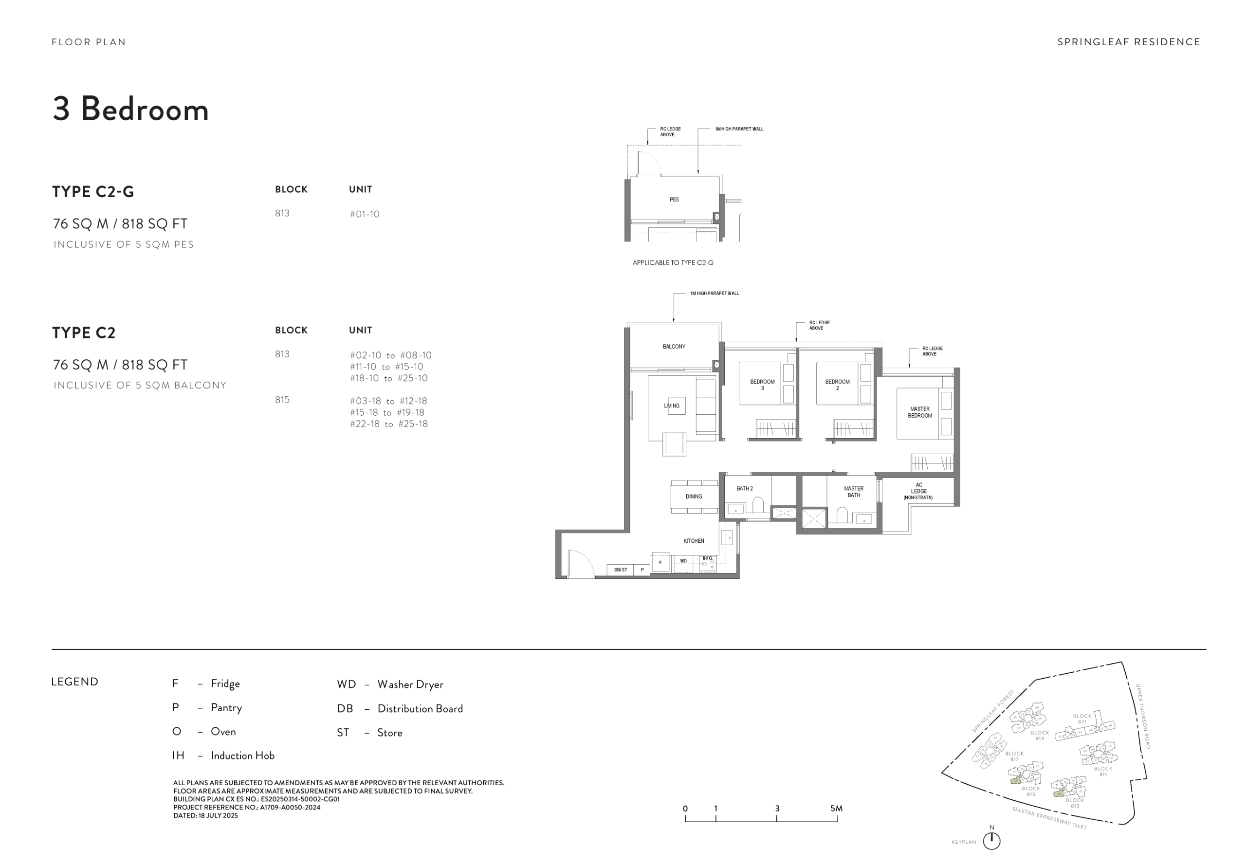 Springleaf Residence 3 Bedroom Floor Plan 2